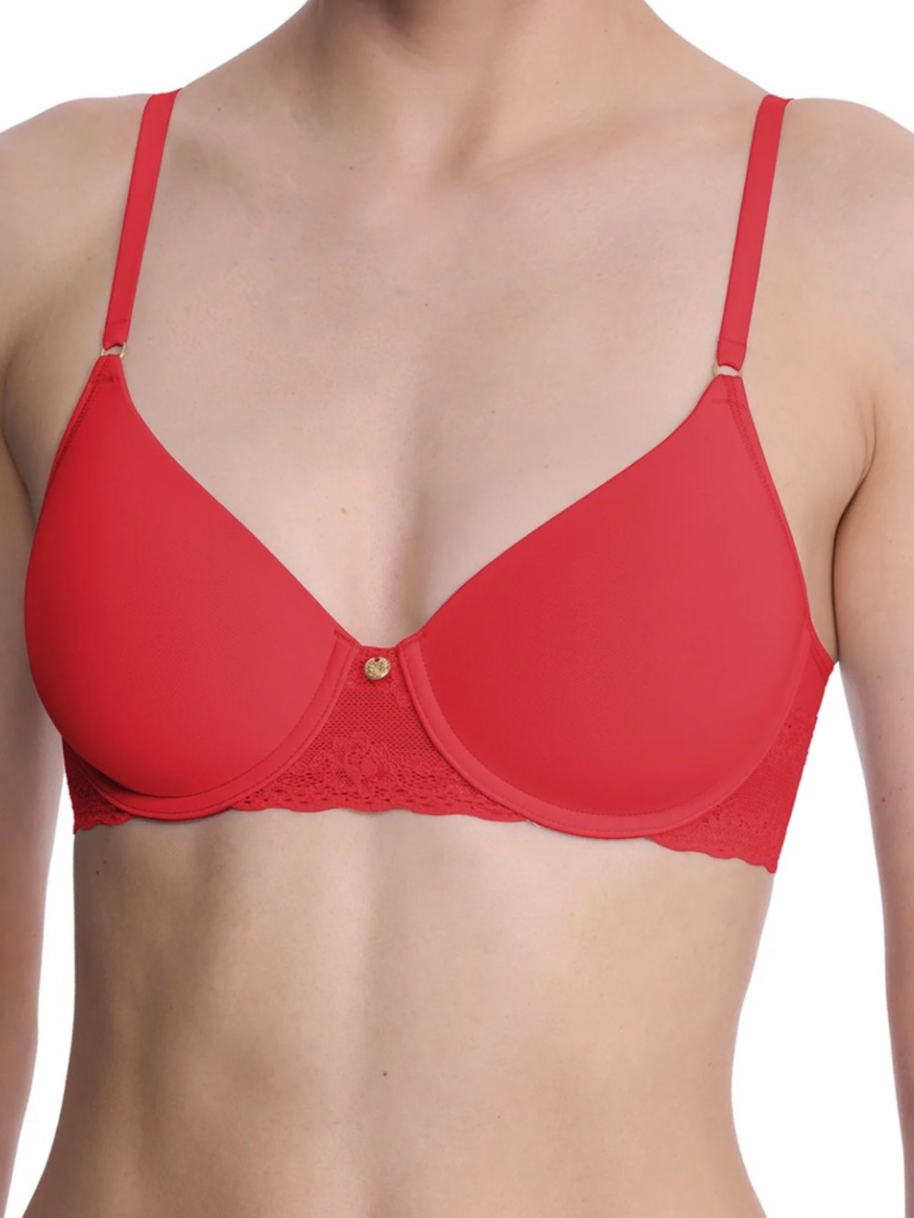 NEW Natori Bliss Perfection Contour Underwire Bra in Red
